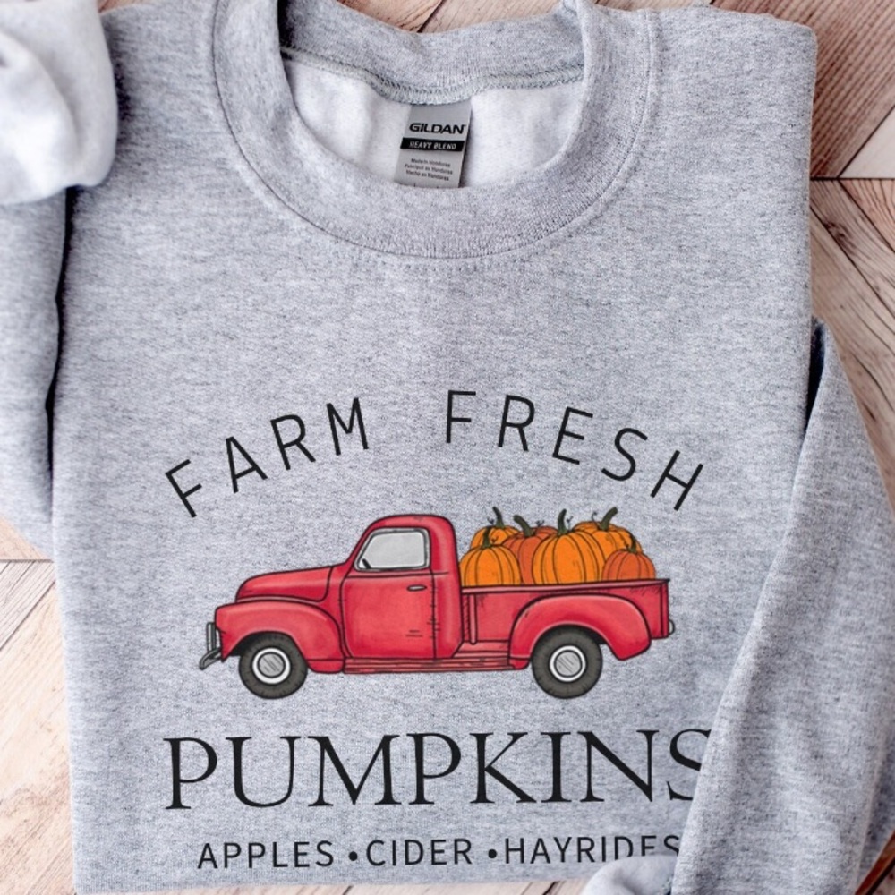 Farm Fresh Truck/Pumpkin Crewneck